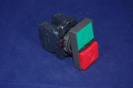 1PC Double-headed pushbutton Fits XB5AL845 Green flush, Red Projecting