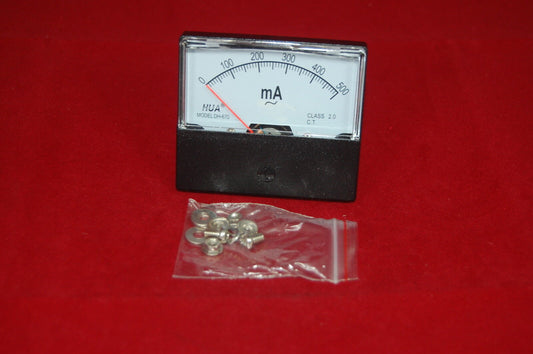 AC 500mA Analog Ammeter Panel AMP Current Meter 0-500mA 60*70mm directly Connect