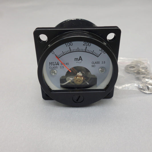 1PC AC 0-300MA Analog Ammeter Panel AMP Current Meter SO45 Cutout 45mm