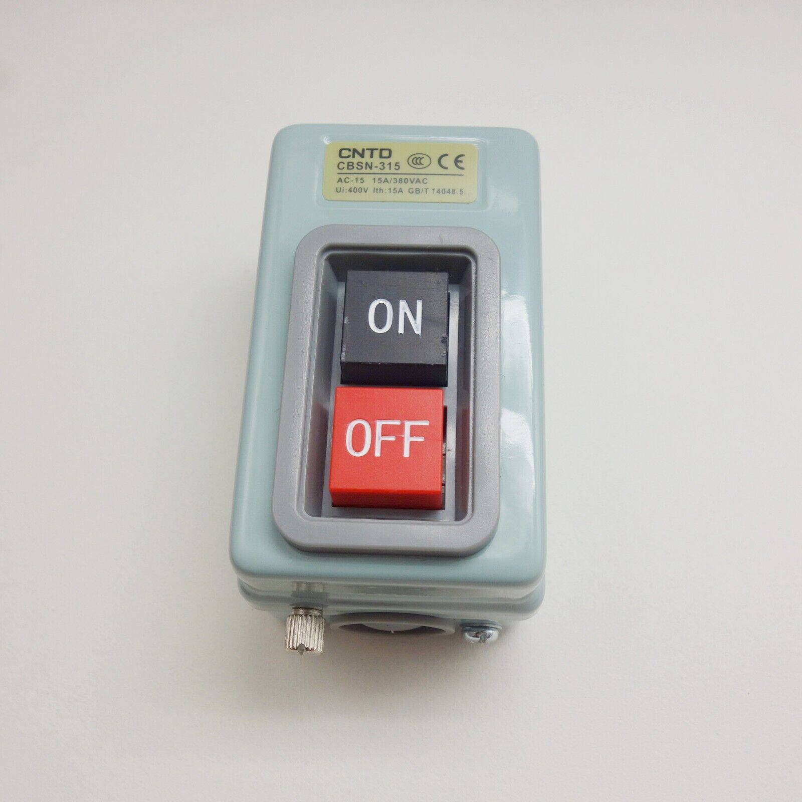 1PC 3 PHASES 2.2KW 15A Self-locking POWER PUSHBUTTON SWITCH Fits TBSN-315 BS216B