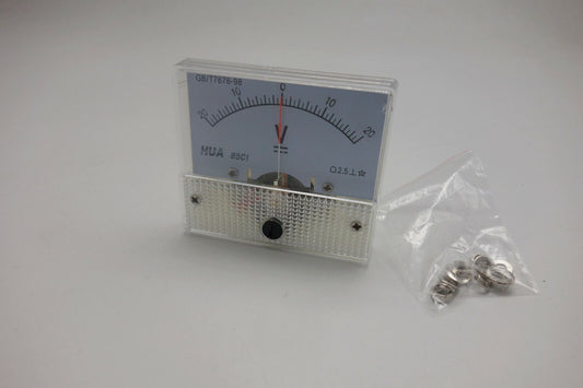 DC Minus Zero Plus -20V-+20V Analog 85C1 56*64mm Voltage Analogue Panel meter
