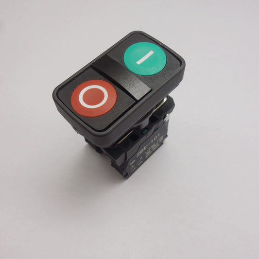 1pc Double-headed pushbutton switch Fits XB5AA73415 two flush Green Red 1NO/NC