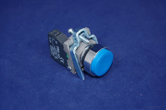 1PC 22MM PUSHBUTTON SWITCH FITS XB4BL61C BLUE 1NO Projecting push MOMENTARY