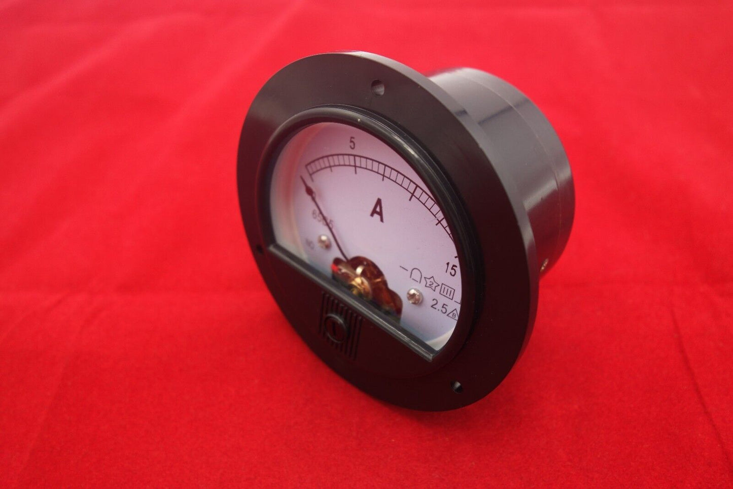 DC 0-15A Round Analog Ammeter Panel AMP Current Meter Dia. 90mm Direct Connect