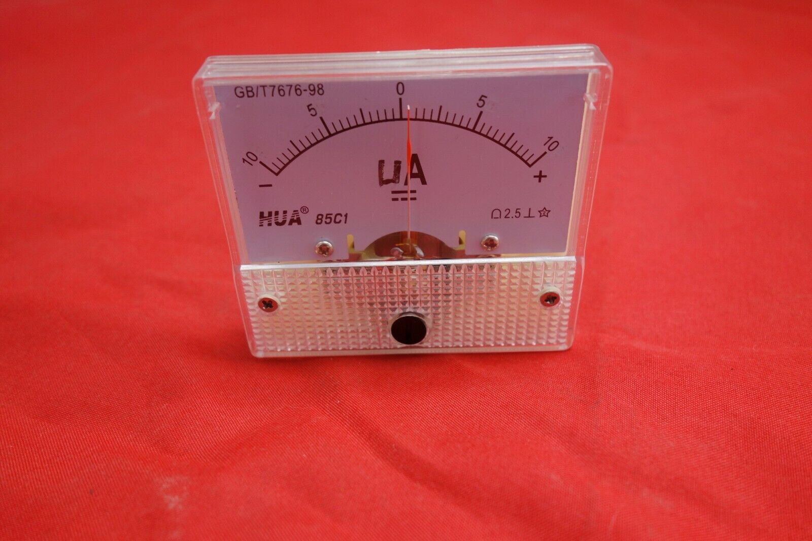 DC Minus Zero Plus -10uA - +10uA Analog 85C1 Analogue Ammeter AMP Panel meter