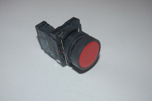 5PC 22MM PUSHBUTTON SWITCH FITS XB5AA42 RED 1NC SPRING Return flush push