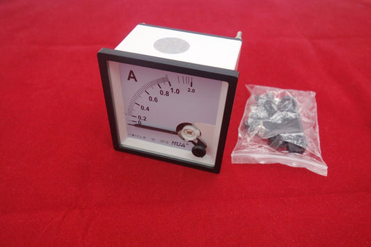 1PC AC 0-1A Analog 72X72mm Ammeter Analogue Panel meter 1A Directly connnect