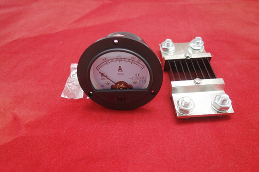 DC 700A Round Analog Ammeter Panel AMP Current Meter Dia. 90mm with shunt