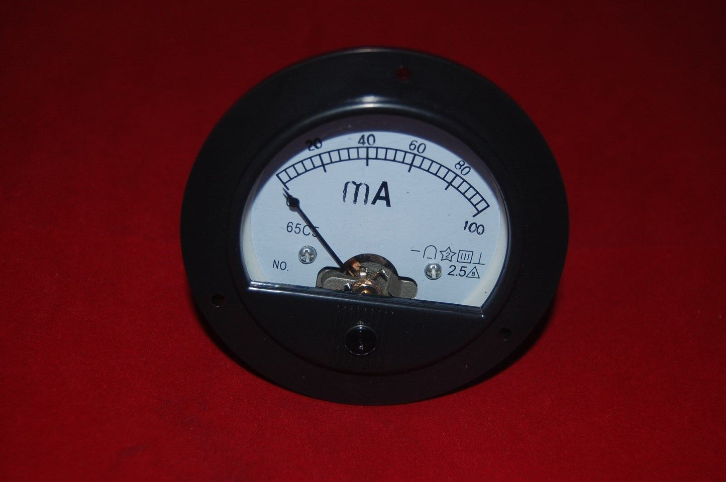 DC 0-100MA ROUND Analog Ammeter Panel AMP Meter Dia. 90mm direct Connect