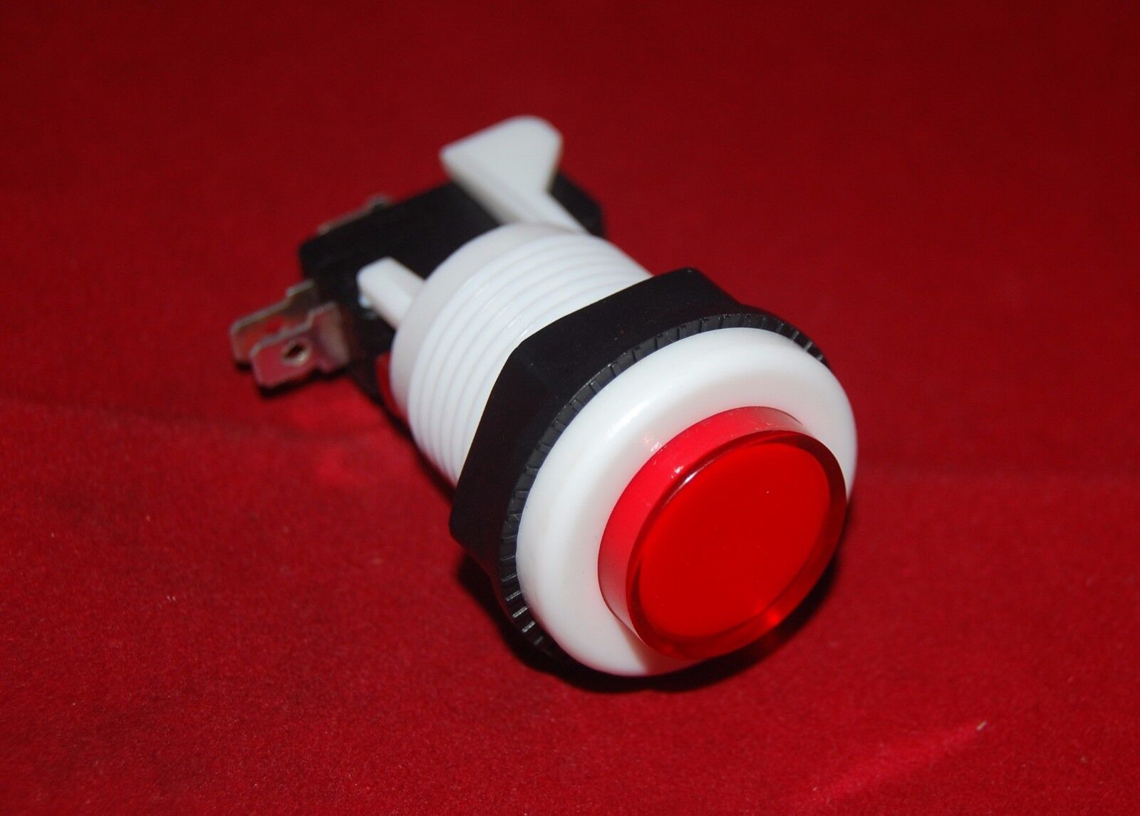 2PCS 27mm Install hole Red Pushbutton with Micro Switch 250V AC 15A