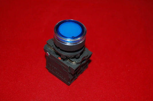 1PC 22mm Blue Illuminated pushbutton Switch Fits XB5AW36M5 220V LED Momentary