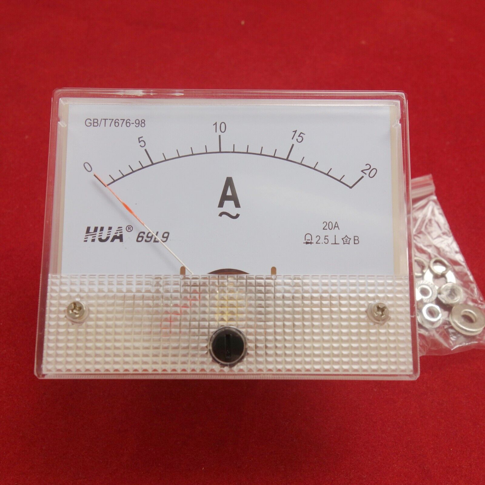 1pc AC 20A Analog Ammeter Panel AMP Current Meter 69L9 direct connect