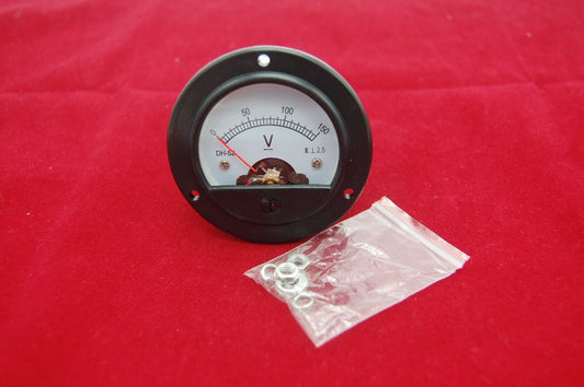 DC 0-150V Round  Analog Voltmeter Voltage panel meter Dia. 66.4mm DH52