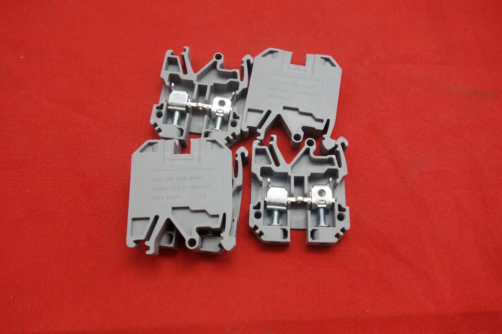 10PCS SAK/JXB 6EN Din Rail NS35 Type Combined Terminal block with one cover