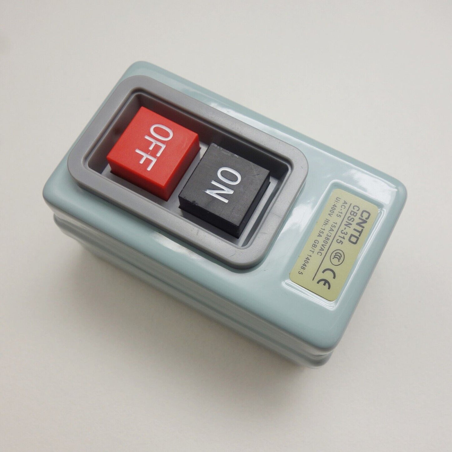 1PC 3 PHASES 2.2KW 15A Self-locking POWER PUSHBUTTON SWITCH Fits TBSN-315 BS216B
