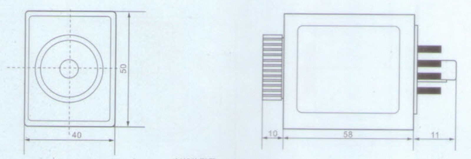1PC AH3-3 0-60S Timer Relay 120V AC 50/60HZ 8-Pins 5 Amps