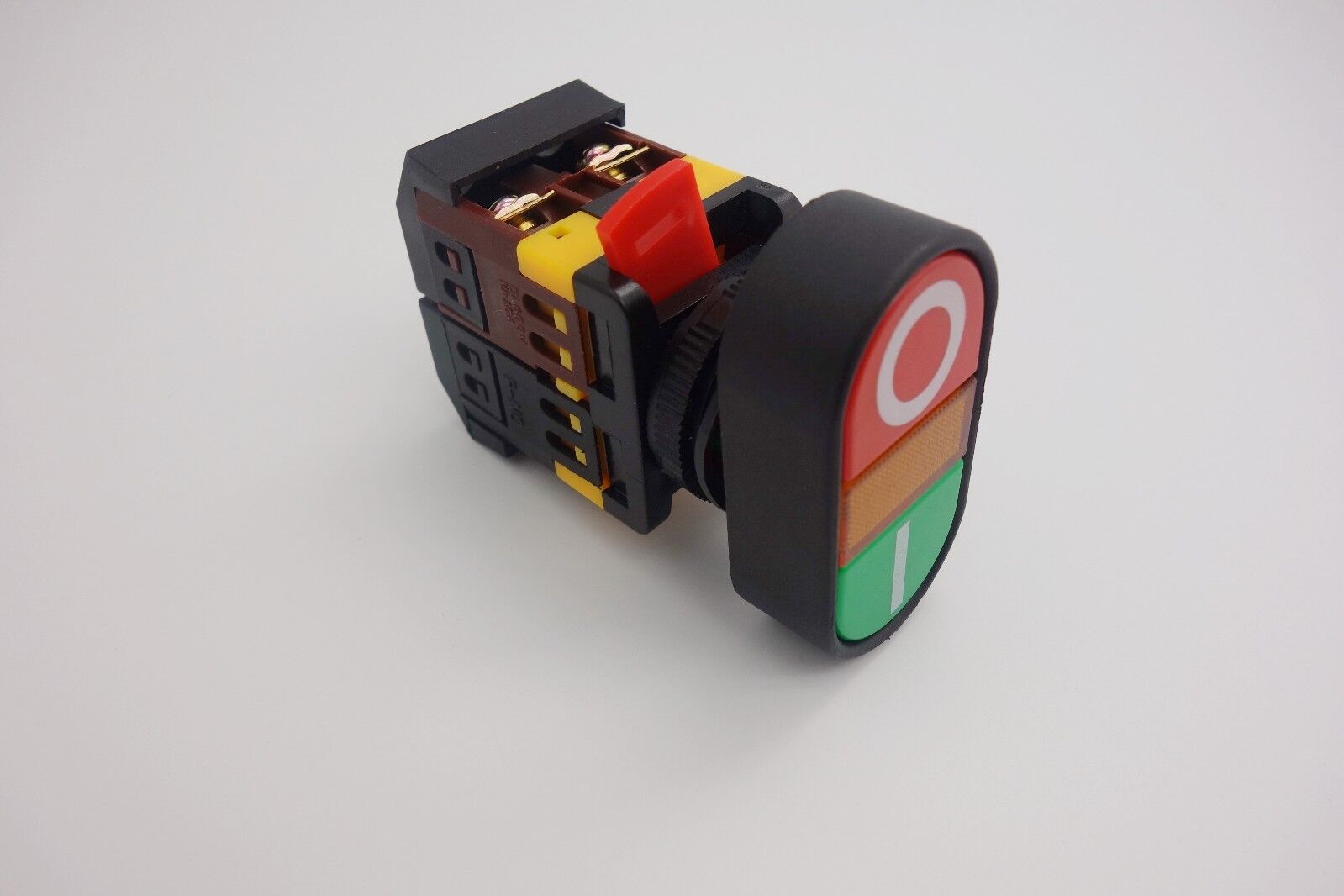 22MM Double head PUSH BUTTON SWITCH with 24V AC/DC LED Light Momentary ON/OFF