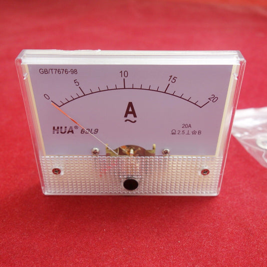 1pc AC 20A Analog Ammeter Panel AMP Current Meter 69L9 direct connect