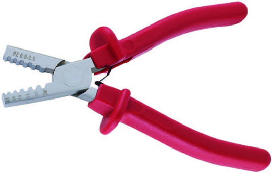 1PC SMALL CRIMPING CRIMPA PLIERS For Trapezoidal Sleeves AWG 24-14 0.25-2.5mm