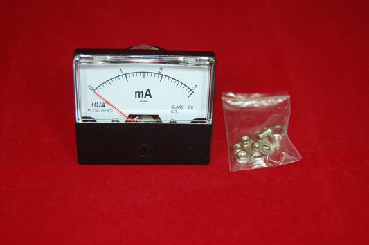 DC 3mA Analog Ammeter Panel AMP Current Meter DC 0-3mA 60*70MM directly Connect