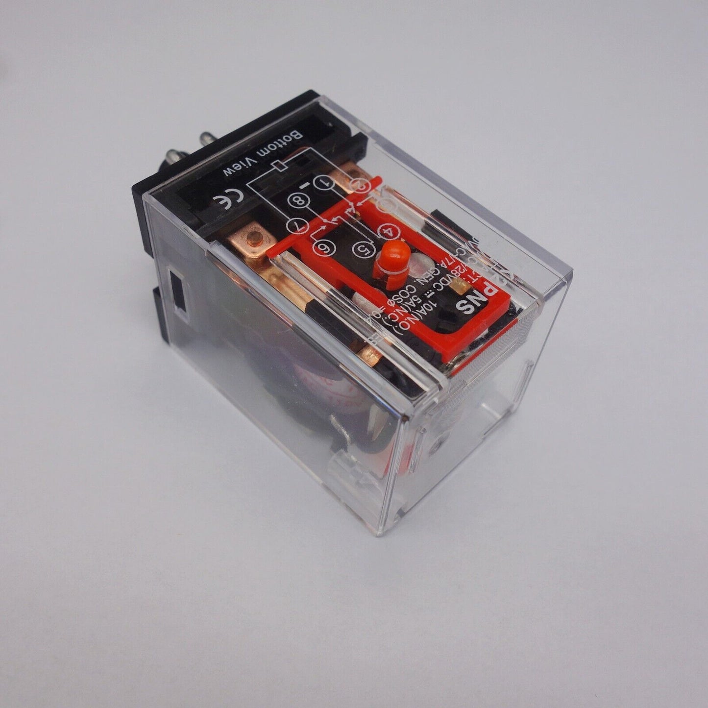 1pc PLUG IN RELAY 8PIN 2P FITS MK-2PNS 110V AC with TESTING BUTTON and indicator