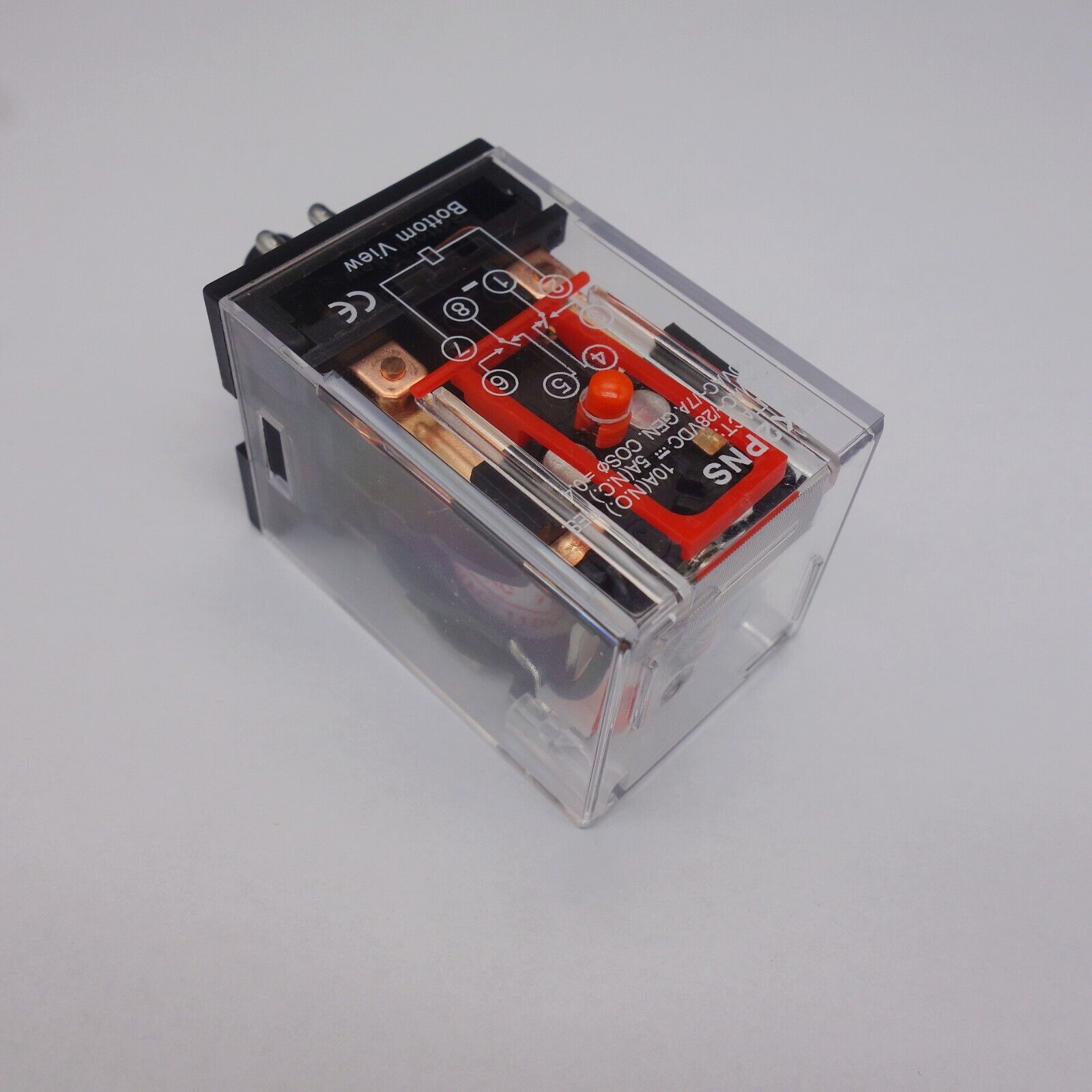 1pc PLUG IN RELAY 8PIN 2P FITS MK-2PNS 110V AC with TESTING BUTTON and indicator
