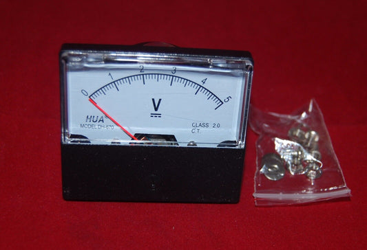 DC 5V Analog Voltmeter Panel Voltage Meter 0-5V  60*70mm directly Connect