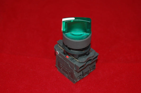 22mm ILLUMINATED Selector switch 2 Position Fits Green XB5AK143J5 12V Momentary