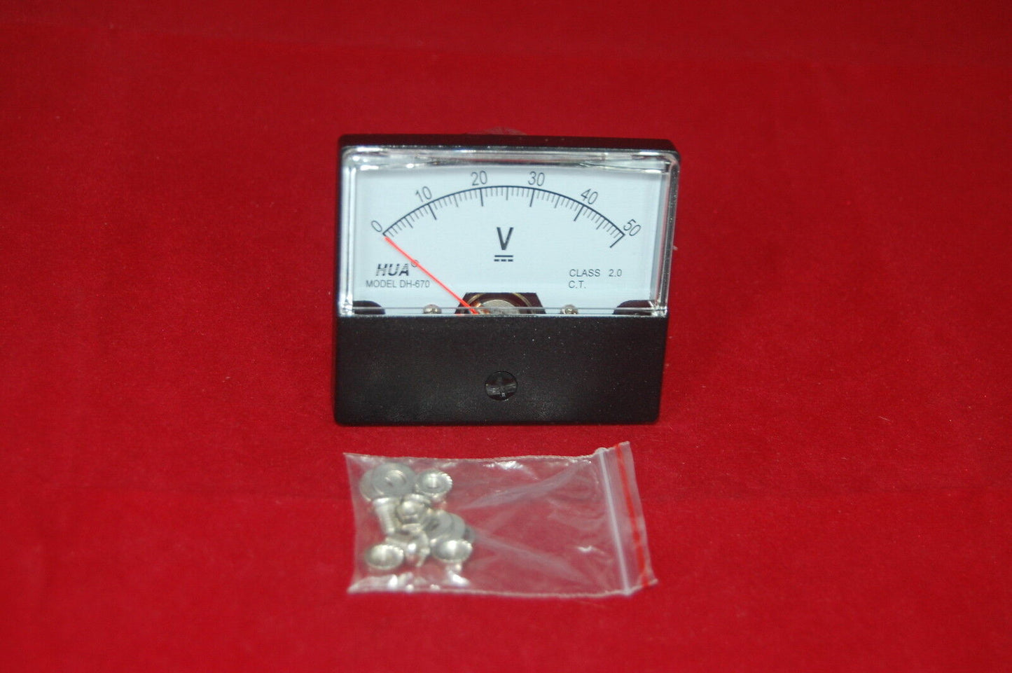 DC 50V Analog Voltmeter Panel Voltage Meter DC 0-50V 60*70MM directly Connect