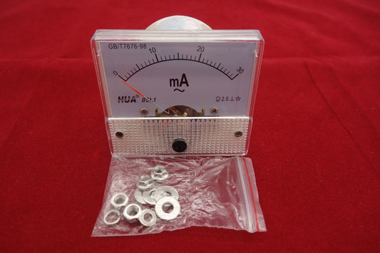 AC 30mA Analog Ammeter Panel AMP Current Meter 85L1 0-30mA  directly connected