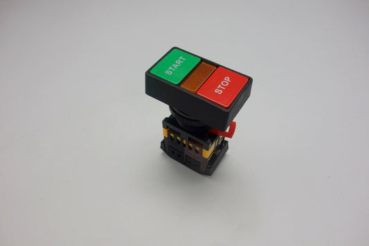 30MM Double head START STOP PUSH BUTTON 12V AC/DC LED illuminated Momentary 