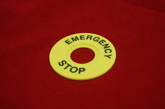 5pcs 60MM Circular Legend plate for Emergency stop Fits ZBY 9330 ZB2-9330