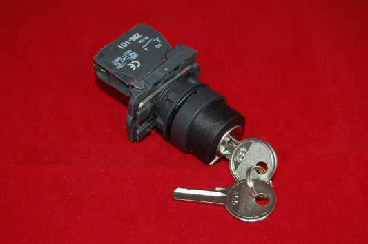 1PC 22mm Key switch 2 Position Fits Plastic XB5AG21 1NO Maintained