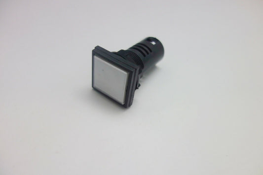 1PC Square Pilot light White Color Led Lamp Cutout 22mm Screw Terminal 110V AC 