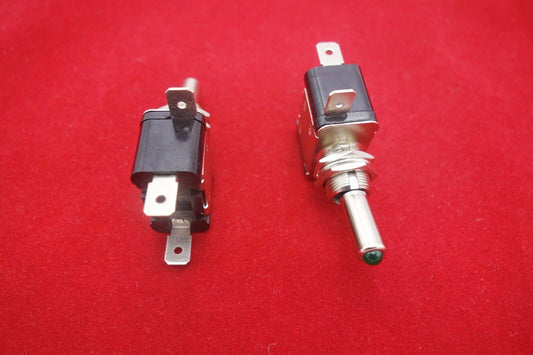 2PCS Car 12V 20A ON-OFF Green LED Light Toggle Rokcer Switch SPST Maintained