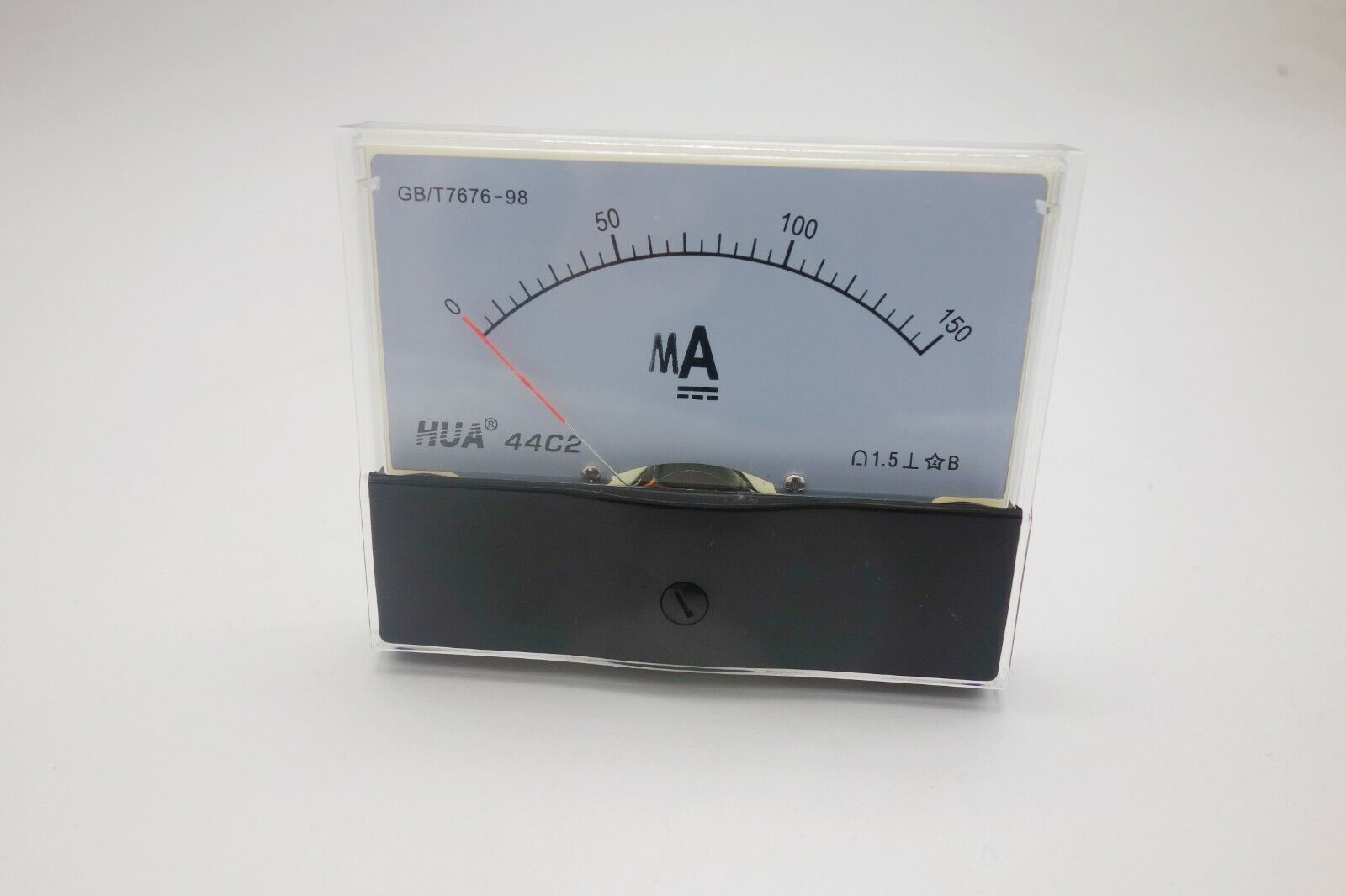 1pc DC 150mA Analog Ammeter Panel Current Meter 44C2 80*100MM DC direct Connect