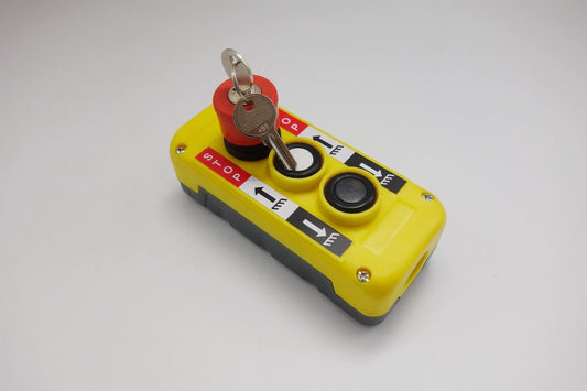 1PC 2 Buttons with Key Release Stop Hoist And Crane Pendant Control Station COP