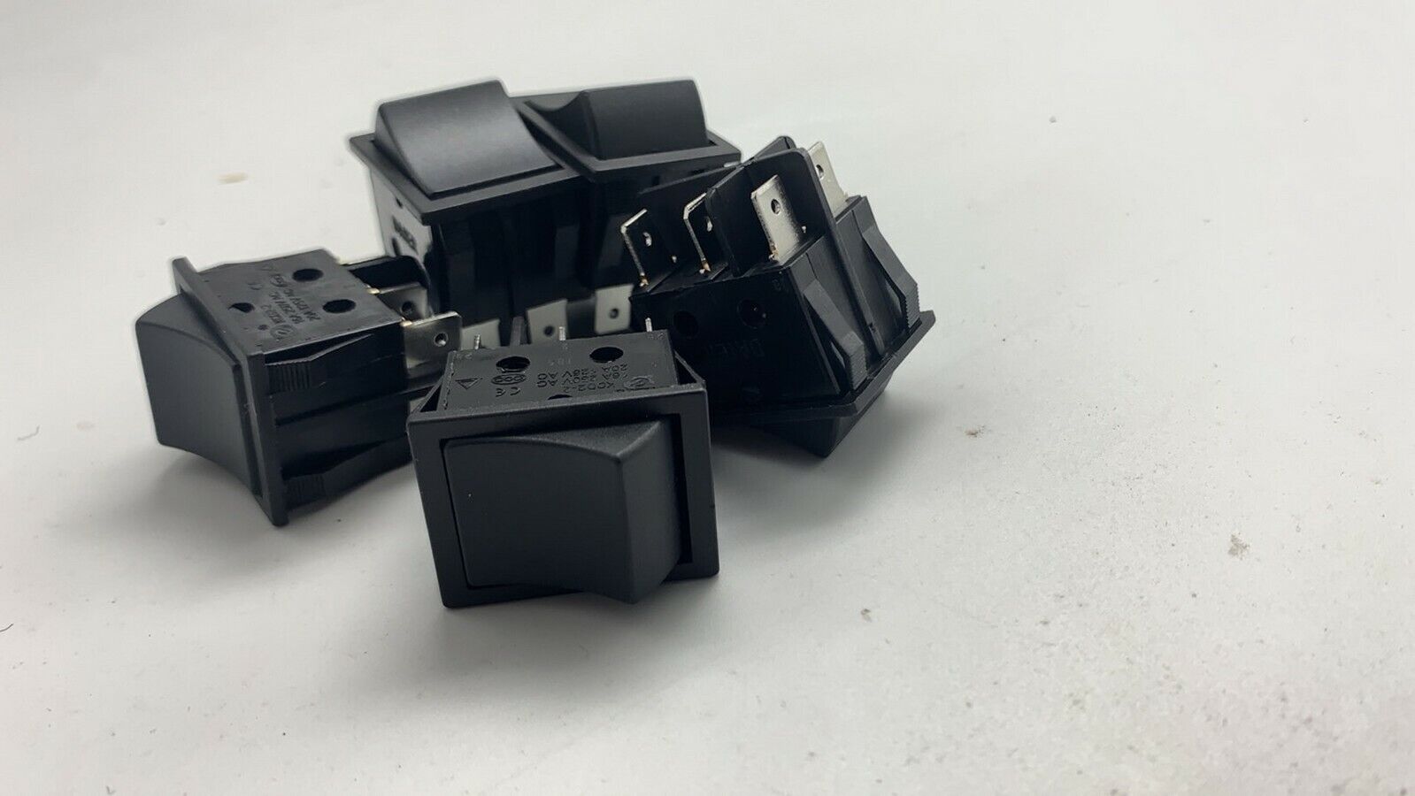 5Pcs Black 2 Position ON/ON Boat Rocker Switch 6 Pin 125V 20A
