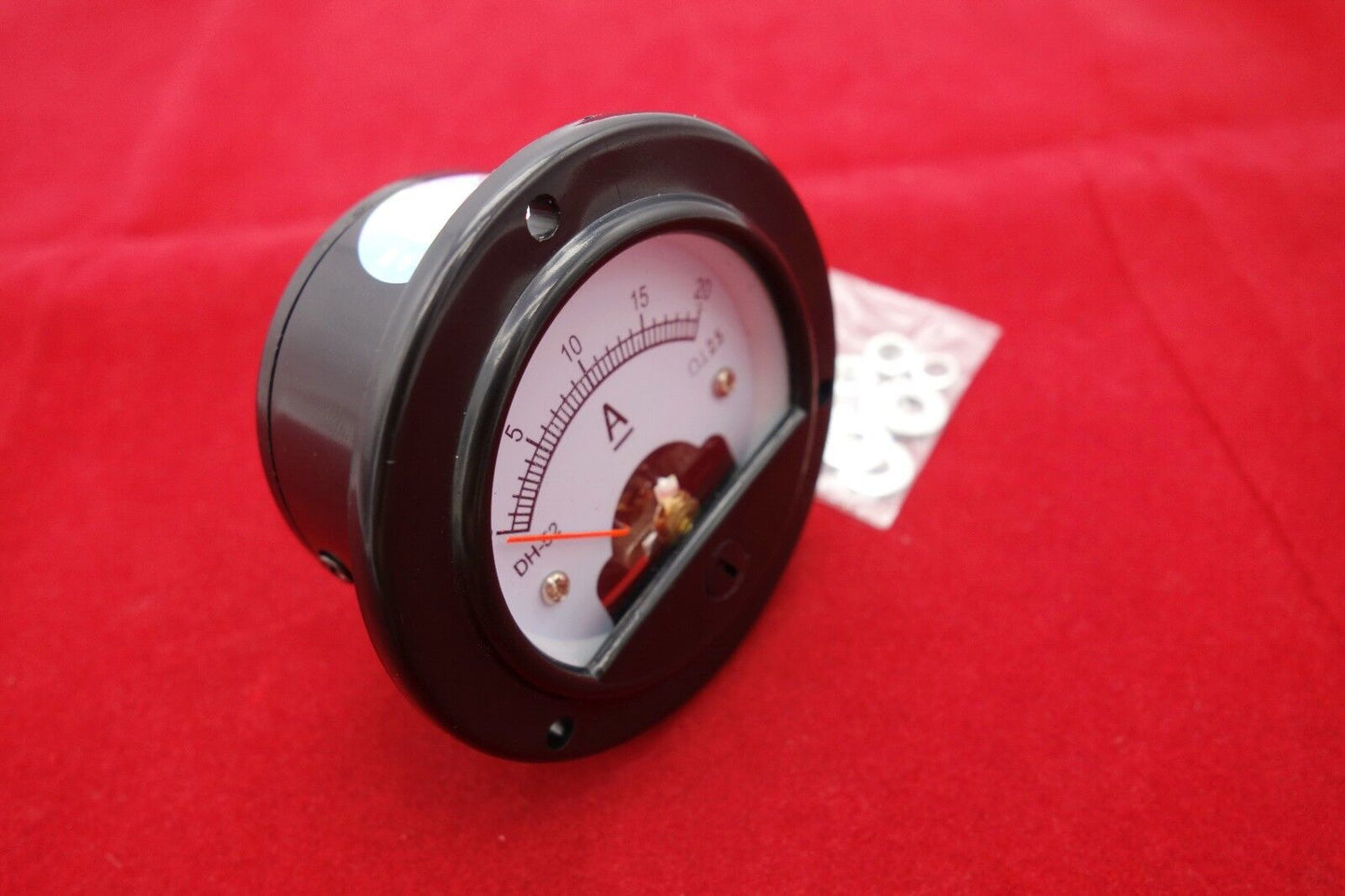 DC 0- 20A Round Analog Ammeter Panel Current Dia. 66.4mm DH52 direct connect