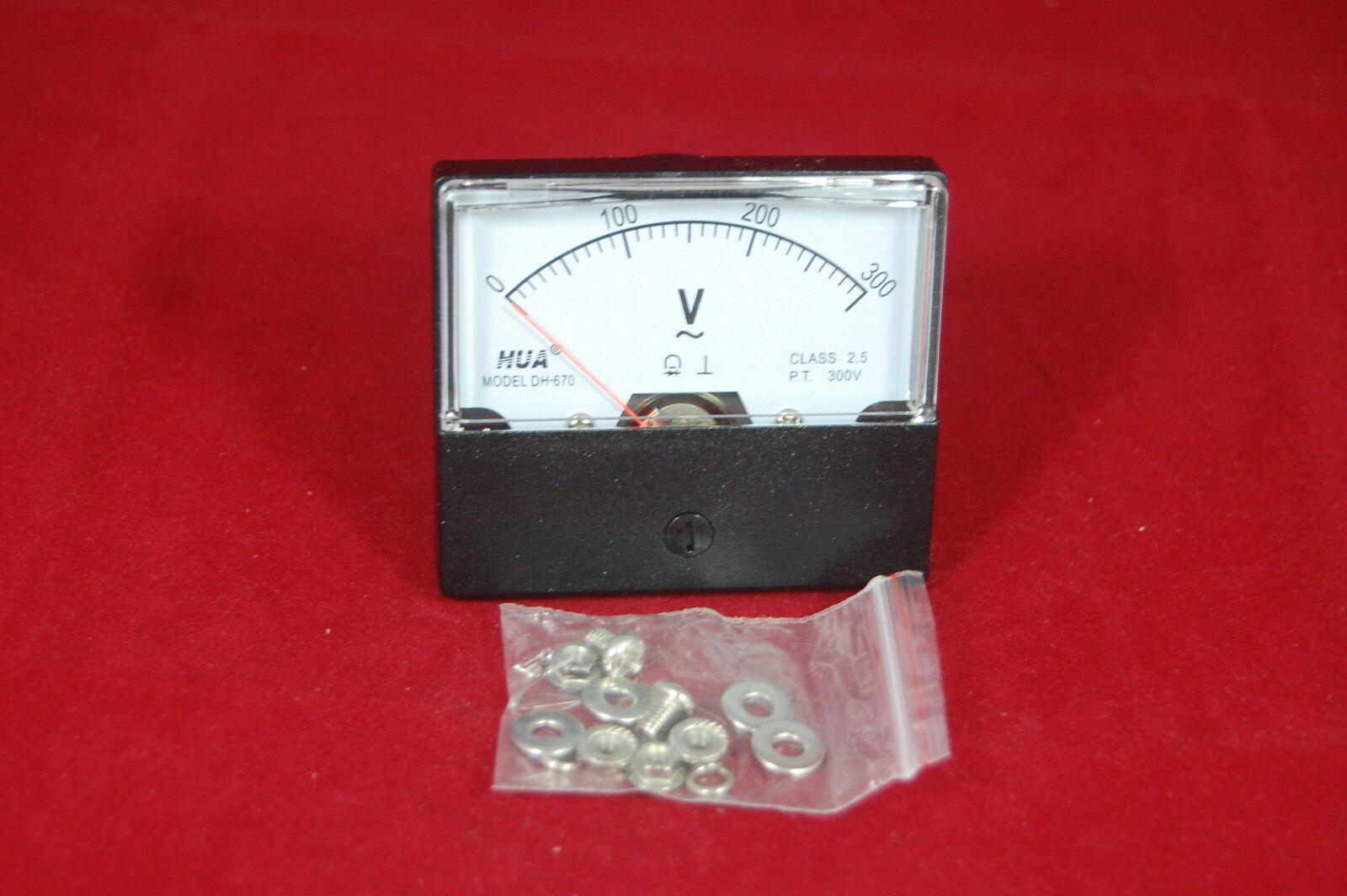 AC 0-300V Analog Voltmeter Analogue Voltage Panel Meter 60*70 directly Connect