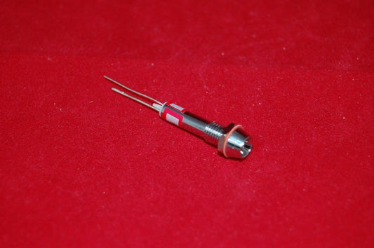 5 Pcs 220V AC Cutout 6mm Metal Yellow LED Indication Signal Pilot Lights