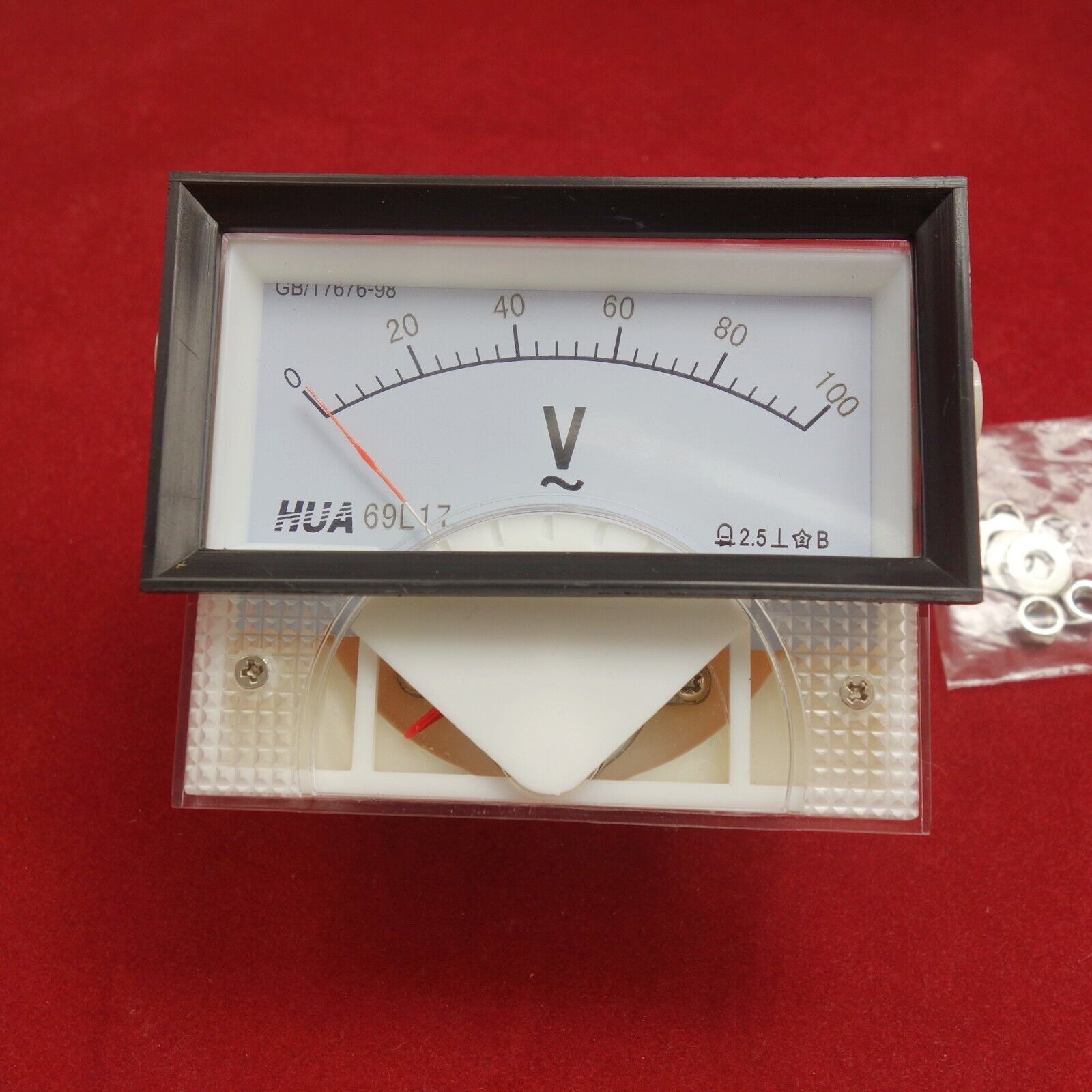 1PC AC 0-100V Analog VOLTMETER Voltage Meter 69L17 69L9 direct connect