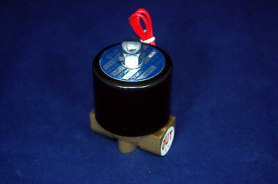 3/8" 2/2 Way  Electric Solenoid Valve 220V AC-Volt Air, Gas,Fuel brass body