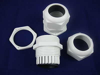 LOT OF 10PCS PG42 Waterproof  Cable Connector Gland Dia.30-38mm NYLON 66 94V-2