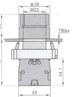 1PC 22mm Select switch 3 Position Fits XB2BD73 left monmentary right Maintain