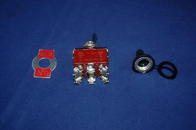 2PCS 6PIN ON-ON Toggle Switch 15A 250V Screw Termianls maintain water proof