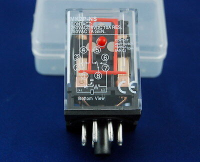 ONE  NEW PLUG IN RELAY 8PIN 2P FITS MK-2PNS 24V DC COIL