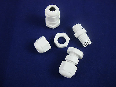 LOT OF 100PCS PG7 Waterproof  Cable Connector Gland Dia. 3.5~6mm Nylon 66 94V-2