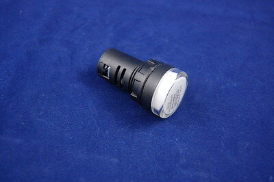 10PCS Pilot light White  Led Lamp 22mm Screw Terminal AC110V  AD16-22D/S
