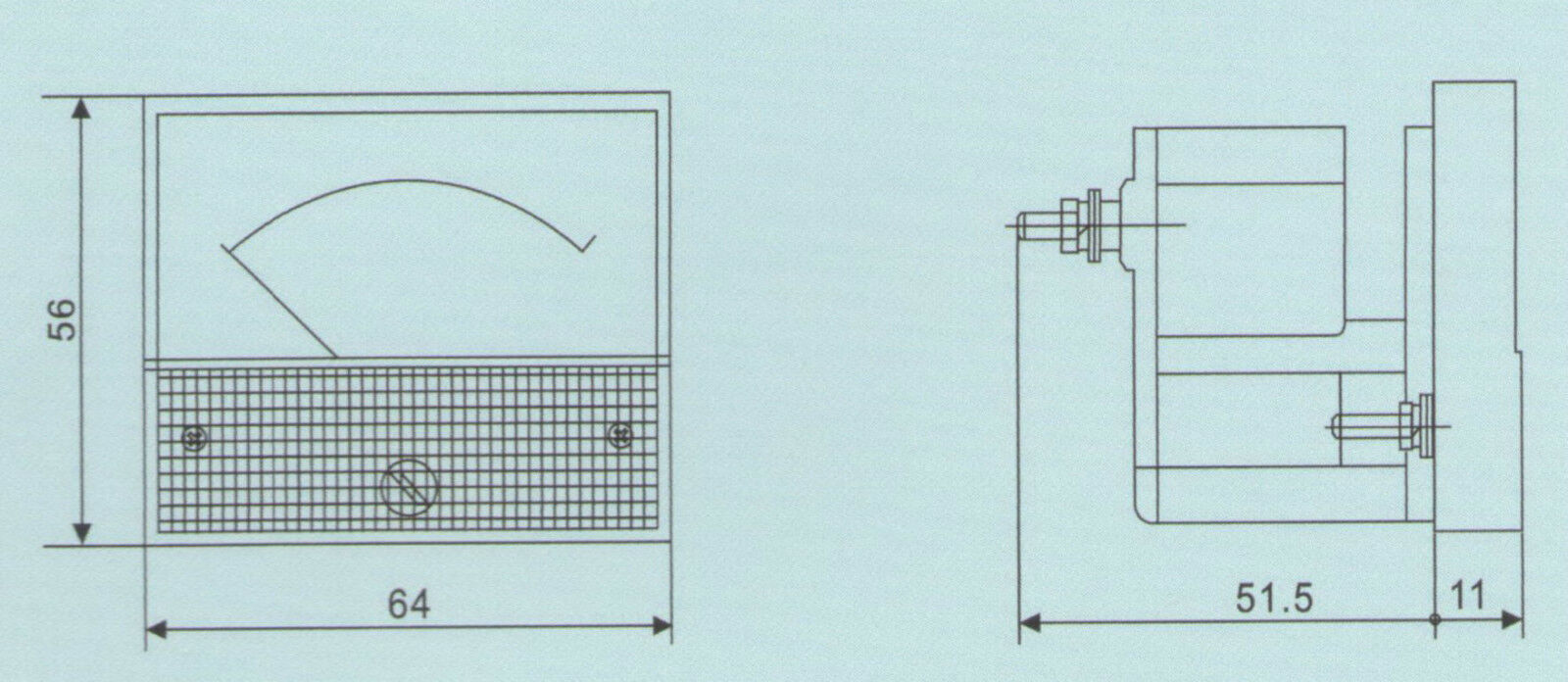 DC 3A Analog Ammeter Panel Current Meter 85C1 0-3A DC directly Connect
